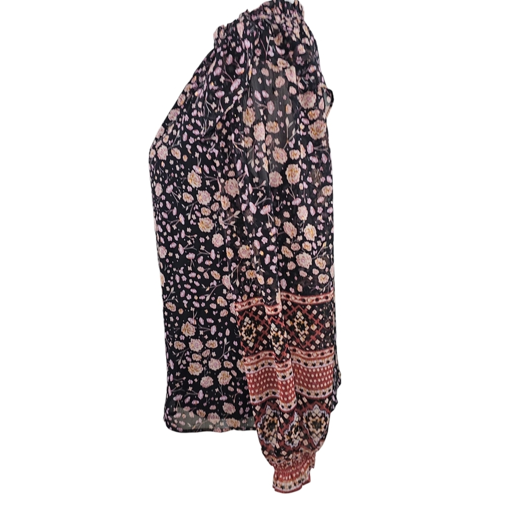 Rachel Zoe Ruffled Floral Cottagecore Blouse In Small - Picture 4 of 8